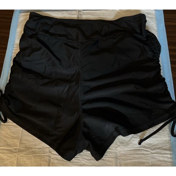 MakeMeChic Women’s 2 Piece Swimsuit Leopard Scoop Neck High Waist Drawstring M - Picture 13 of 14